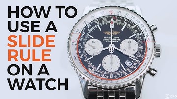 How to Use a Slide Rule on a Watch | Breitling Navitimer