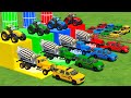 Garage With Colors | Mixer Truck Vs BRABUS Car Vs Dutz Farh In Fs22 | Farming Simulator 22 