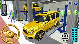 Golden Mercedes G63 AMG Service Center Gameplay | 3D Driving Class Android Game 🚗 screenshot 2