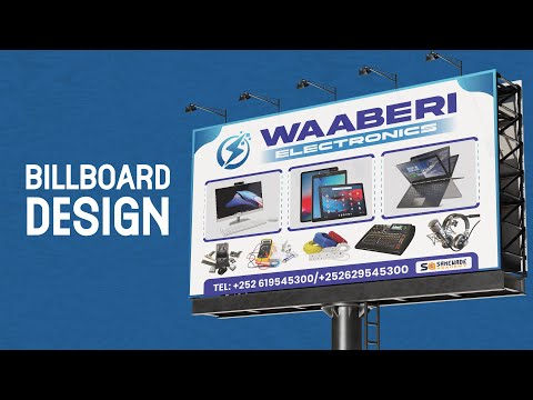 BILLBOARD DESIGN | BARO SIDA LOO SAMEEYO BOOR ELECTRONICS AH IYO SIDA LOO SAVE GAREYO + CABIRADA
