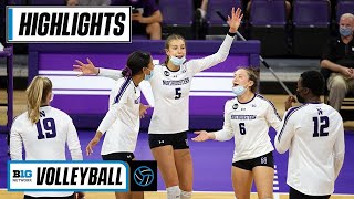 Condensed Game: UIC at Northwestern | Sept. 17, 2021 | Big Ten Volleyball
