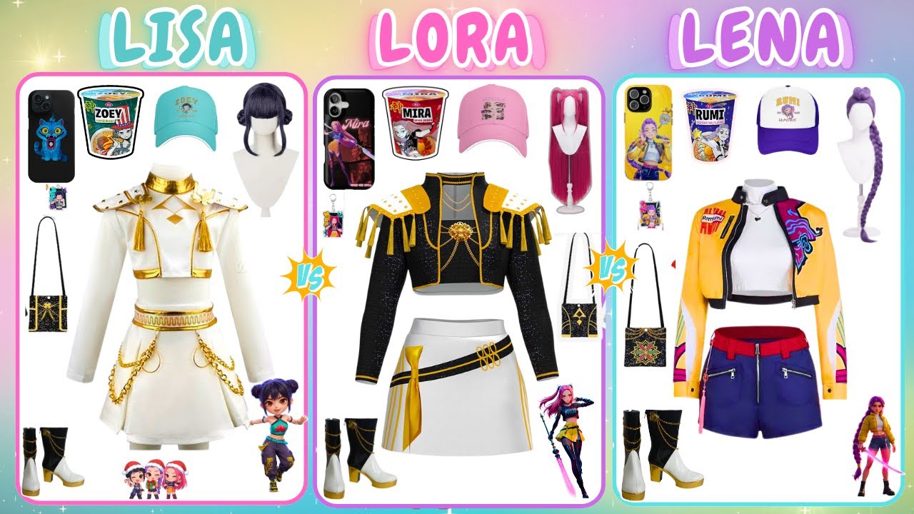 ЛИСА ЛОРА ИЛИ ЛЕНА 😍💜😍 (K-Pop, версия «Охотник на демонов») #rumi #kpopdemonhunters #random #tren...