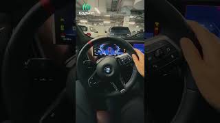 The way this BMW long screen looks while driving is addictive #drivingexperience #bmwtech #shorts