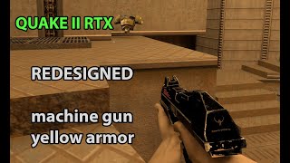 CiNEmatic Mod for Quake II RTX - redesigned machine gun and yellow armor by UHDk1ng