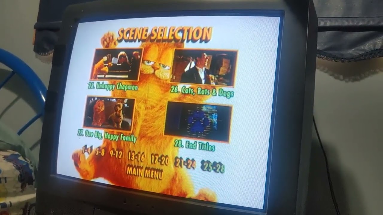 Garfield The Movie 2004 DVD Menu Walkthrough 