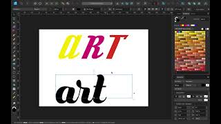 Artistic text and Frame text in Affinity Designer