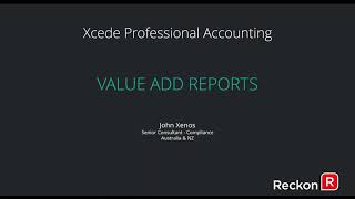 XPA Value Add Reports
