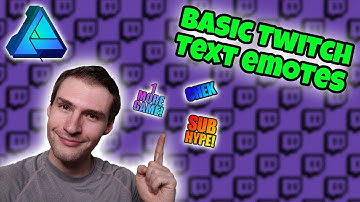 How to Create CUSTOM Text Emotes In Affinity Designer