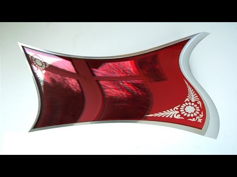 red mirror glass rare find unusual exotic subconscious sees