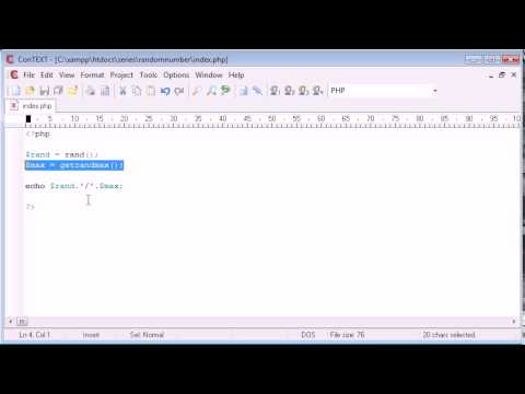 60   Random Number Generation   PHP Tutorials