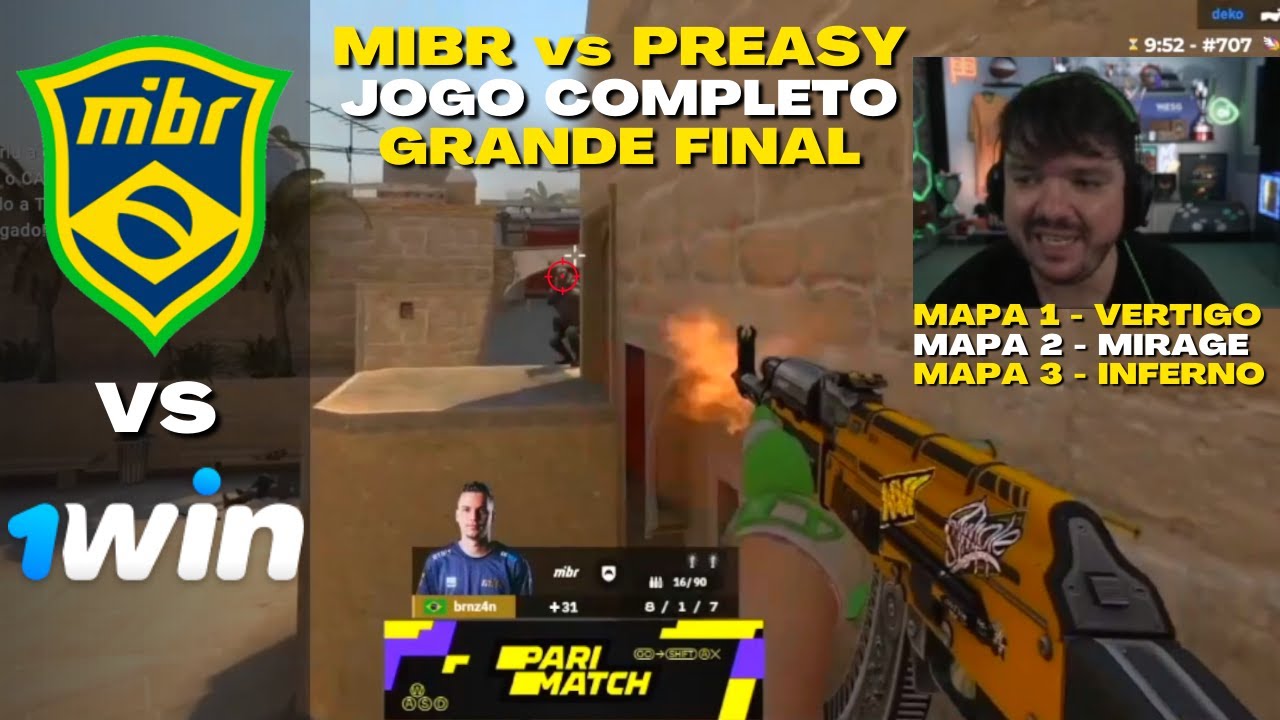 MIBR vs 1WIN - GRANDE FINAL COMPLETA (Todos os Mapas) CCT 2023 Online ...