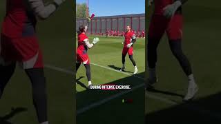 Why Bayern Munich players tape their ears during training #football #footballshorts #viral #shorts