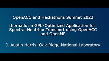 thornado  a GPU Optimized Application for Spectral Neutrino Transport using OpenACC and OpenMP