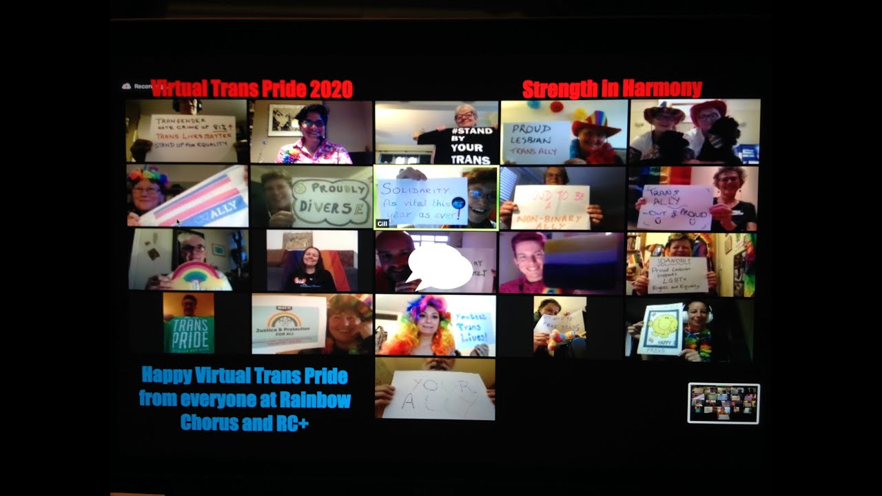 Virtual Trans Pride 2020 Rainbow Chorus and RC+ - YouTube