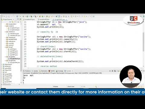 String Buffer Class  | Software Testing Training in Delhi | Uncodemy