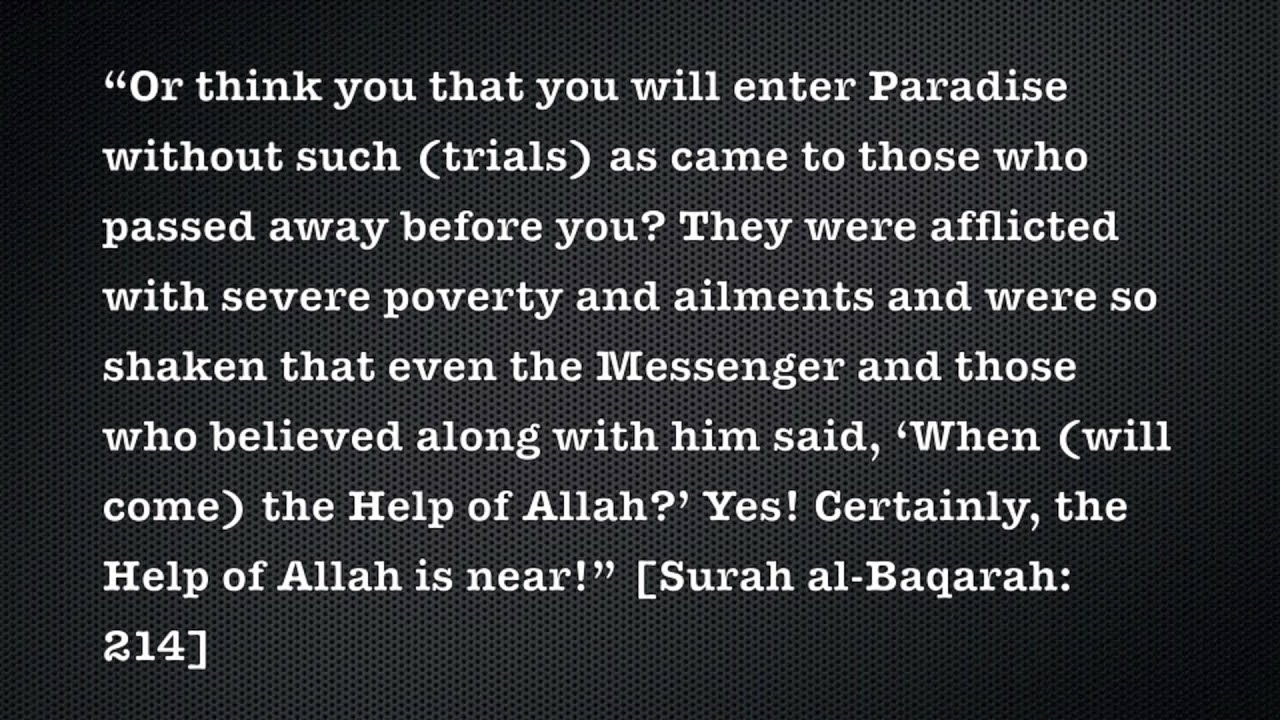 What is the difference between being punished and being tested? Mufti 'Abdul-'Azeez ala ash-Shaykh