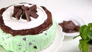 This decadent ice-cream cake is a mint chocolate lover's dream! top
layers of creamy chip ice cream and devil's food with ric...