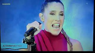 La Sole en el Lollapalooza!!!.. Genia!!!!.... 🫶🏻😍 #lollapalooza #soledad #soledadpastorutti #poncho 