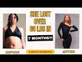 She lost over 60 lbs in 7 months