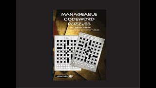 BOOK: Manageable Codeword Puzzles (in large print).