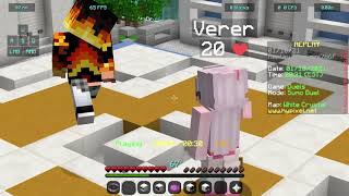 Taking 0 KB againt BLATANT CHEATER in Hypixel Sumo Duels
