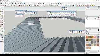 Picture/mirror frame modeling. SketchUp screenshot 2