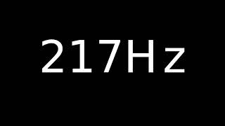Speaker Sound Test 217Hz