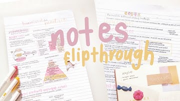 a flipthrough of my a level notes (+ organising them)