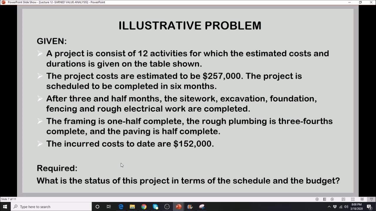 Lesson on Earned Value - YouTube