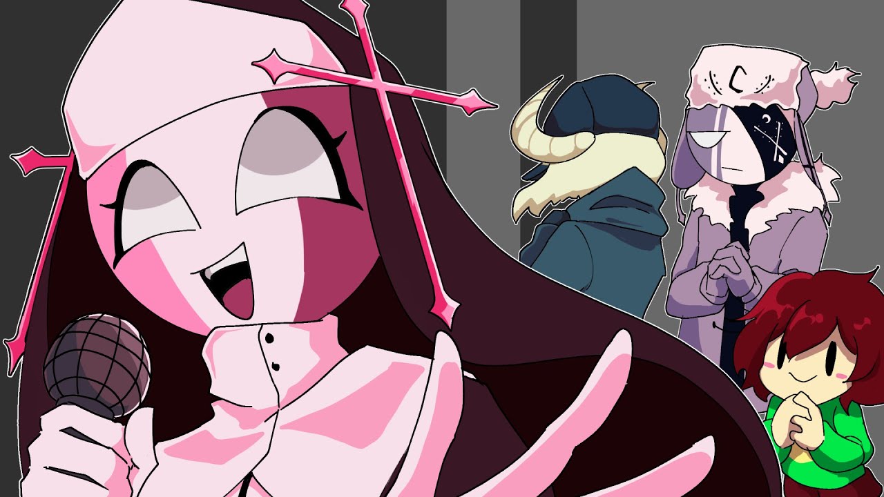 途中 memeあり シスターに懺悔を / FNFキャラで歌います(fnf but everyone sings it)