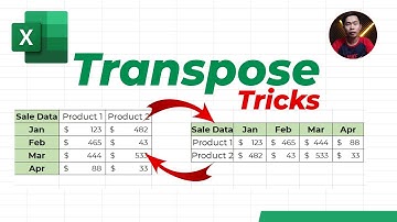 3 EASY Ways to Transpose Excel Data (Rotate Data Row to Column & Column to Row)