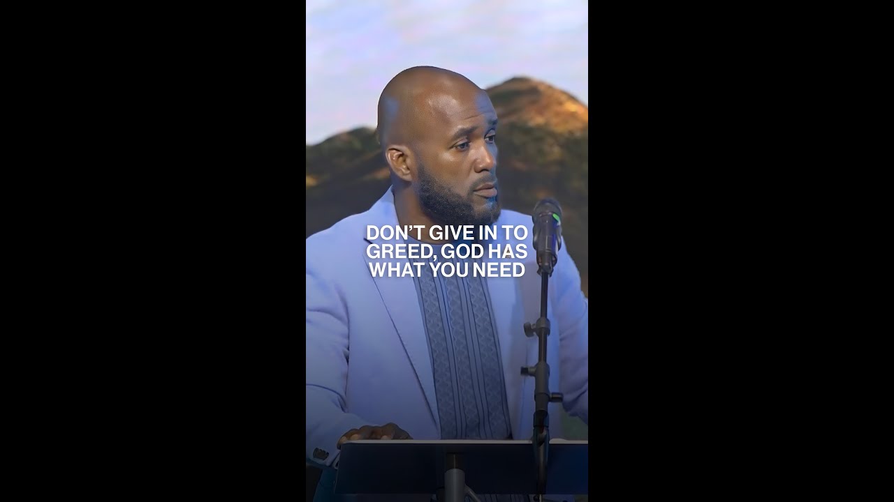 Don't give in to greed, God has what you need. #shorts