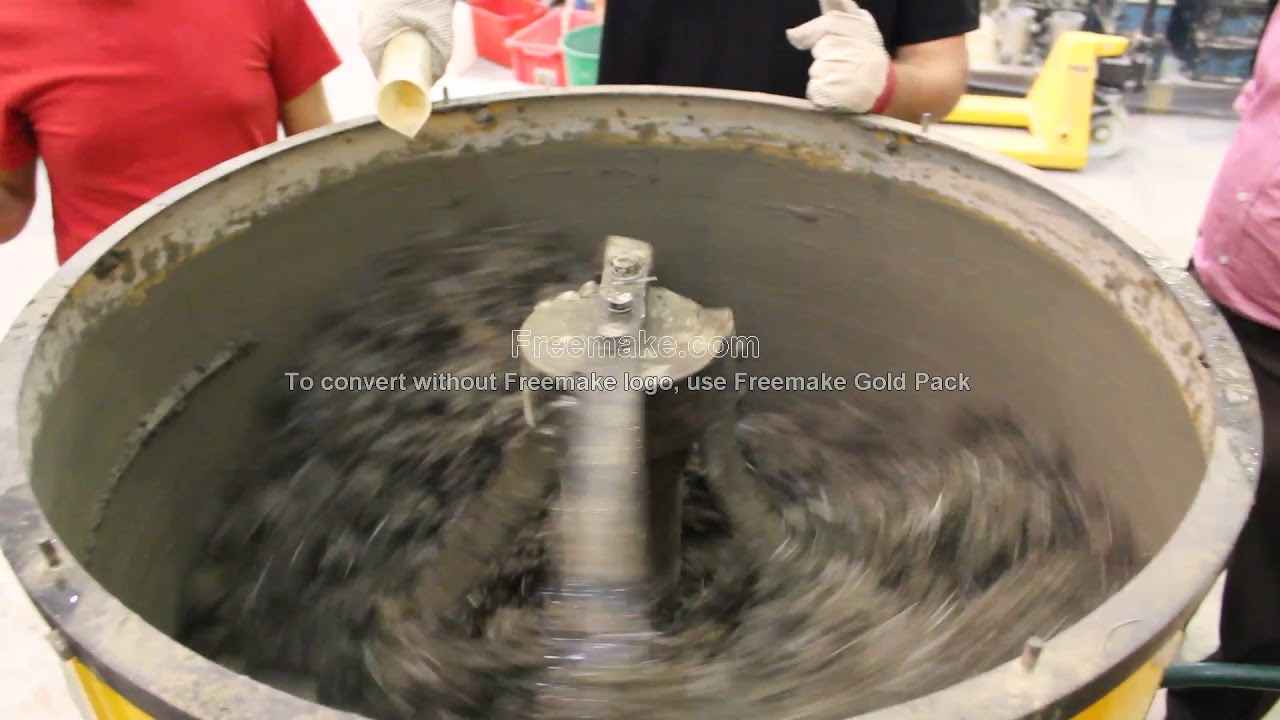 Fiber reinforced concrete with synthetic macro fibers mixing procedure