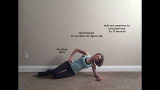 Stuart McGill Big 3 Exercises: Side Plank (Performed by certified McGill Method Practitioner)