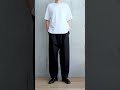 #uniqlou 25SSタックワイドパンツを使ったコーデです！！