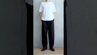 #uniqlou  25SSタックワイドパンツを使ったコーデです！！