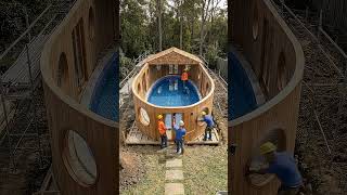 This Backyard Pool Transformation is Insane | #pooltiktok #renovation #shorts