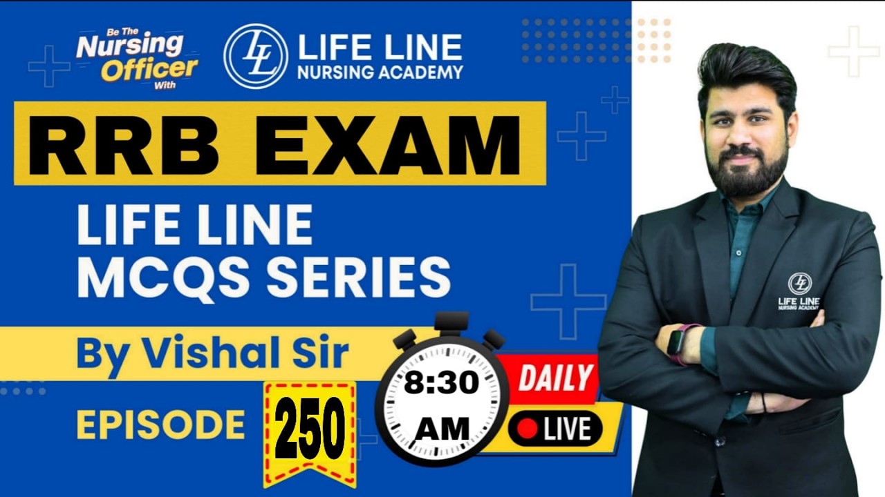 Episode -: 250 | Life Line MCQs Series | RRB Exam | By Vishal Sir