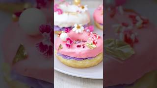 Edible Flower Donuts Decoration