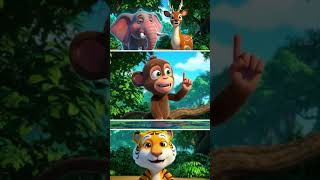 बंदर बना सोशल मीडिया स्टार Monkey Social Media Star| 3D Cartoon 4K Video #junglezoo-official #shorts