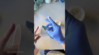 Screen Printing Wax Resist?! #diy #pottery #screenprinting