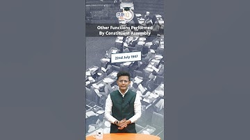 M.Laxmikanth Through Shorts- Ch.2- Other Functions Performed by Constituent Assembly #mlaxmikant