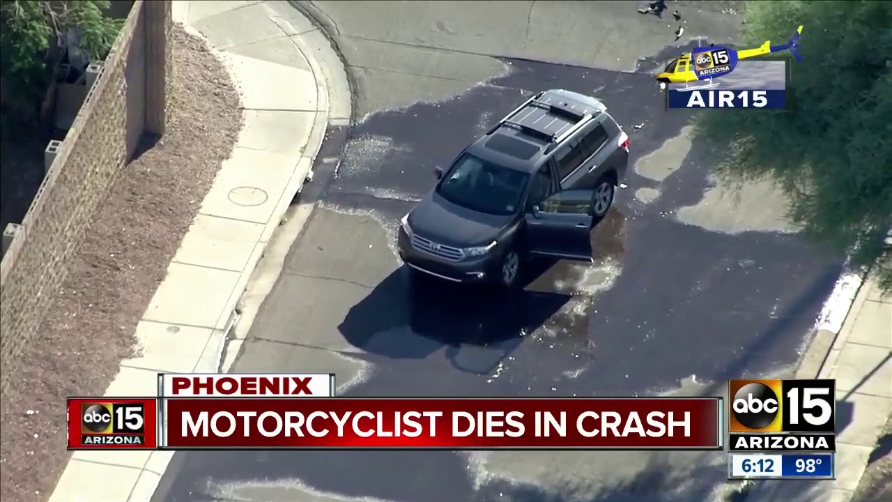 Motorcyclist killed in crash in north Phoenix - YouTube