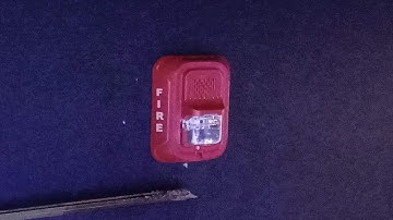 Fire Alarm Test #1 System Sensor L-Series Horn Strobe on Code 3
