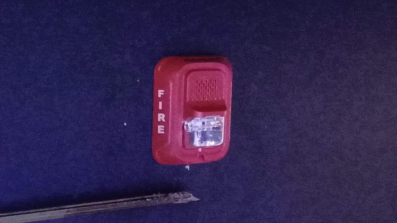 Fire Alarm Test #1 System Sensor L-Series Horn Strobe on Code 3 - YouTube