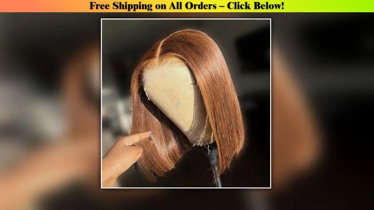 Chocolate Brown Glueless Bob Wig 4# Color Bob Wig 4x4 Glueless Wigs Human Hair 10-16 inches Wigs