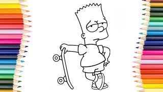 Bart Simpson Coloring Page