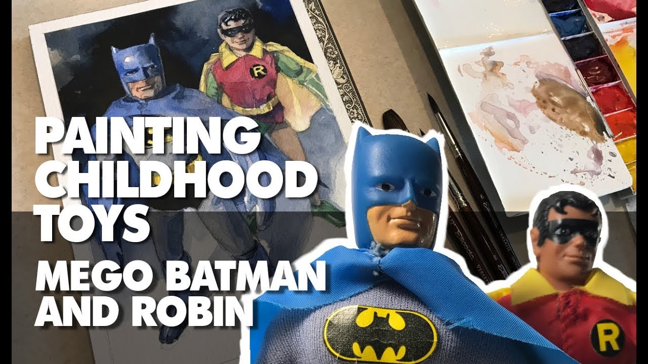 Painting Childhood Toys: Mego Batman and Robin