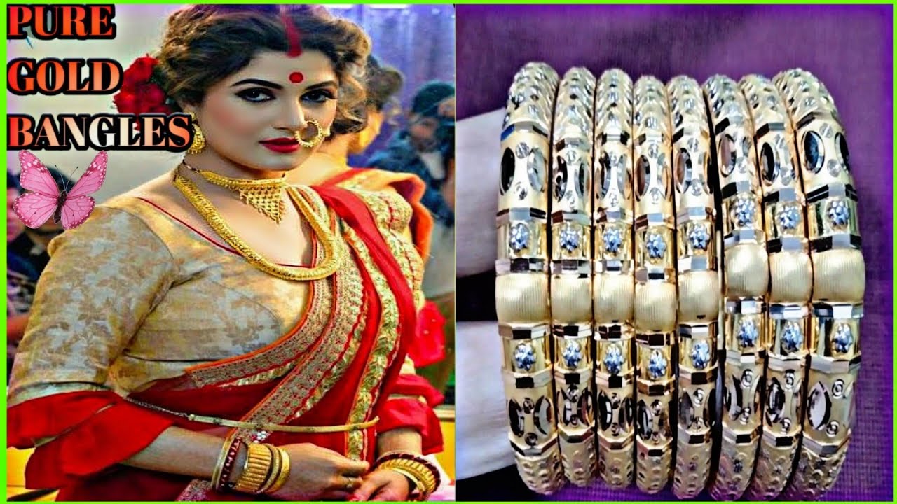 Short video | Gold jewelry | Gold bangles designs | Gold kangan design | Bridal jewelry