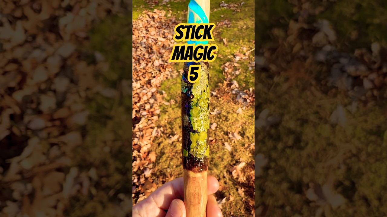 Fun with sticks! 5 Turning a random stick into something fun! #woodworking #craft #fun